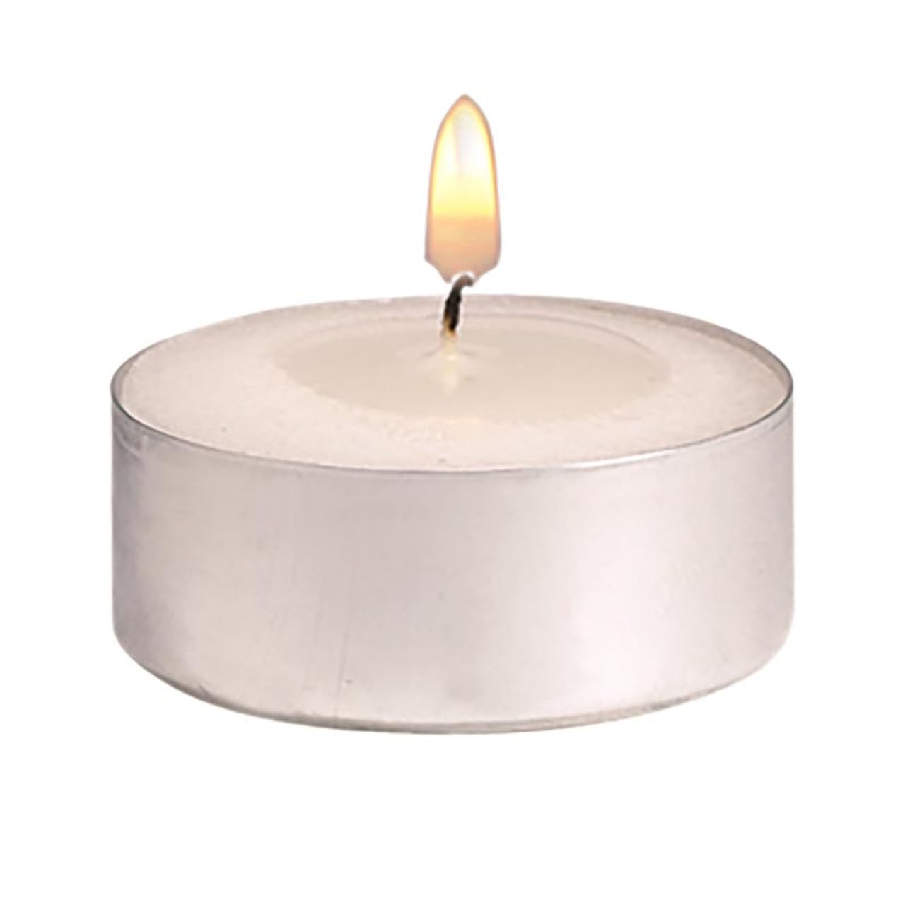 Trinity Church Supply 6 Hour Straight Side Candle Aluminum Votive Cup Unscented and Smokeless Paraffin Wax Candles Perfect for Special Occasions, 1-7/16 Dia. x 1-1/16 Height, Pack of 4