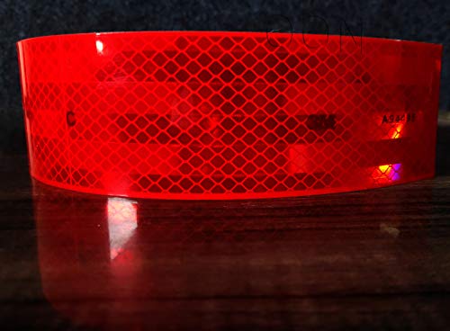 Image of 3M RRR4FT High Intensity Prismatic Grade Conspicuity Reflective Tape, 2 inch x 4 feet, Red