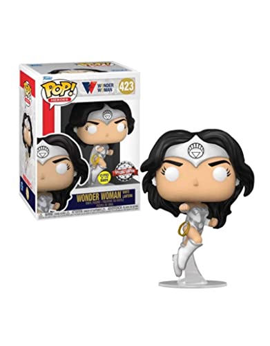 Funko Pop! Wonder Woman 80Th Anniversary White Lantern Glow-In-The-Dark Pop! Vinyl Figure - Entertainment Earth Exclusive