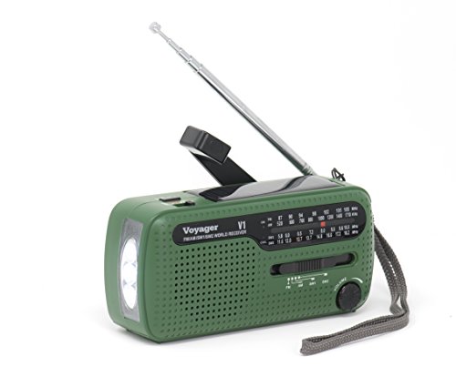 Radio Kaito V1 Voyager Solar/Dynamo AM/FM/SW Verde miniatura 2