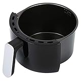 COSMO COS-23AFAKB 2.3 Quart Electric Small Air Fryer with Temperature Control, Timer, Auto Shut-Off, Non-Stick Frying Tray, 1000W Compact Mini Air Fryer (2.3 Quarts, Stainless Steel/Black)