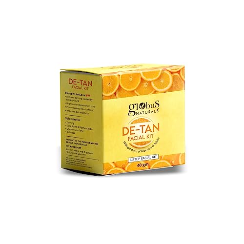 Globus Naturals De-Tan 6 Step Facial Kit, 40gm