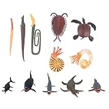 Figurines d'animaux : cet ensemble de jouets de modèles d'animaux simulés est fabriqué à partir de matériaux bien sélectionnés, qui ont une forte durabilité, des sculptures miniatures d'animaux marins