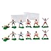Hemoton 16 piezas de decoración para tartas deportivas en miniatura de jugador de fútbol de fútbol para decoración de tartas, micropaisaje, para tienda en casa