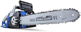 Hyundai 2400W / 230V 16" Bar Powerful Electric Chainsaw, Lightweight, 12m Power Cable, Automatic Chain Lubrication, Easy to Use Corded Chain Saw with 3 Year Warranty