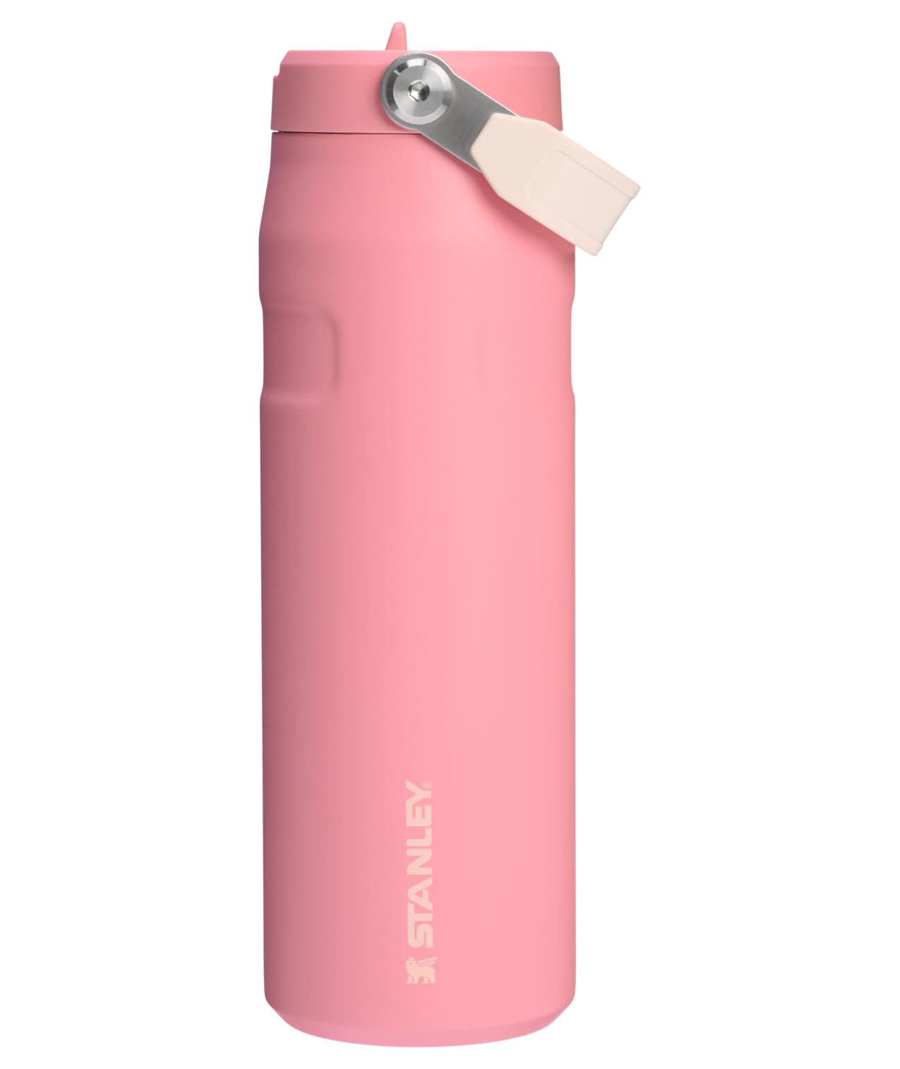 STANLEY IceFlow Flip Straw 2.0 Bottle, 24 oz, Pink Mesa | Easy Carry Handle | Twist On Lid and Flip Up Straw | Lightweight Water Bottle | Insulated Stainless Steel | BPA-Free