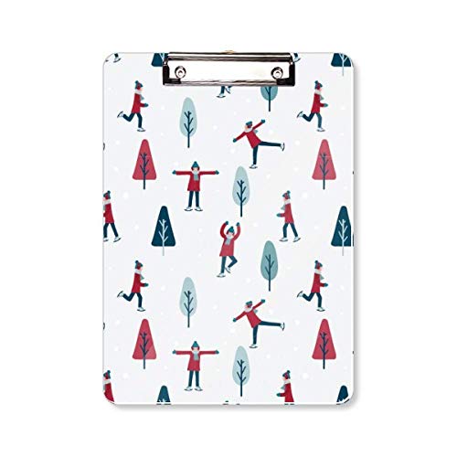 Dossier d'écriture Pad A4 rigide et coloré avec pince pour bloc-notes