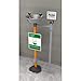 Guardian Equipment GFR1825, Freeze-Resistant Eyewash, Pedestal Mounted, Stainless Steel Bowl