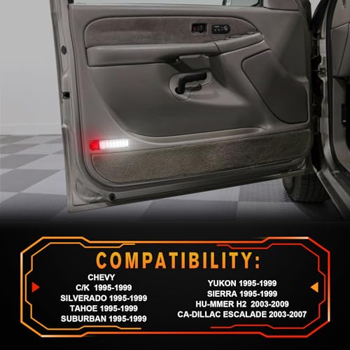 Lámparas LED Interiores para Puertas Chevy Silverado 1500 1995-2006 miniatura 2