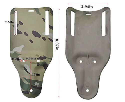 Mid-Low Ride Holster Platform Adapter Universal Belt Loop Receiver Mounts Drop Leg Holster With Elastic Leg Strap Fit 2.25In Belt Width (Camo) #TOP6