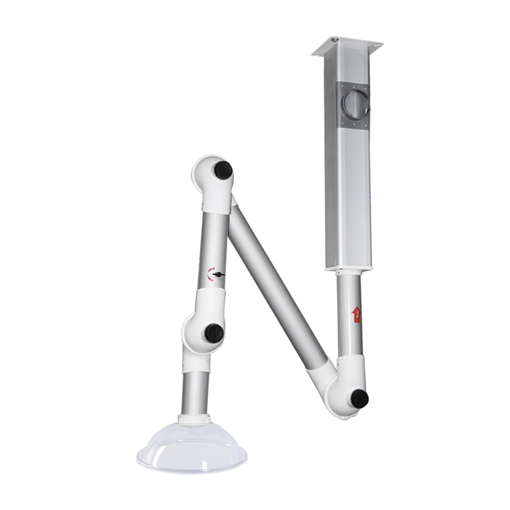 Ablufthaube, Aluminiumlegierung Labor Universal-Absaughaube Absaugarm 75/110 Mm(Hanging,75mm)
