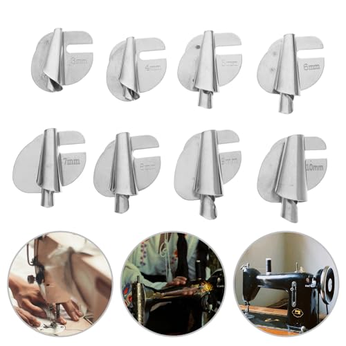 Juego de 8 Pies Prensatelas Rolled Hemmer Universales para Máquina de Coser miniatura 7