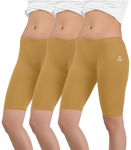 Image of Selsia Women's Cotton Regular Fit Cycling Shorts | Pack of 3 | (Multi Color)