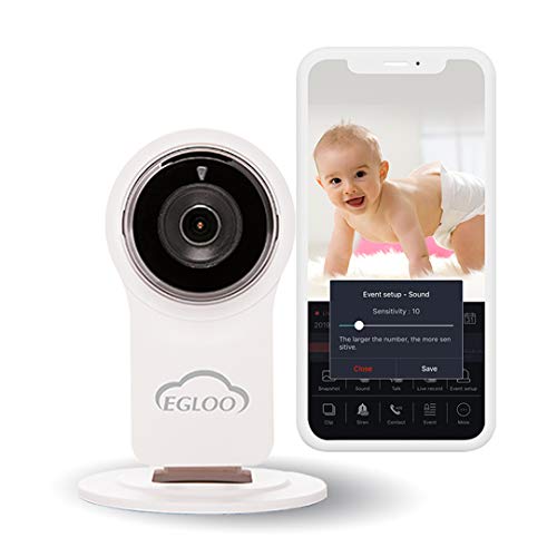 EGLOO Cam Baby Camera Wireless Smart Home Camera with Motion/Sound Detection, Baby Breathing Monitoring 1080P