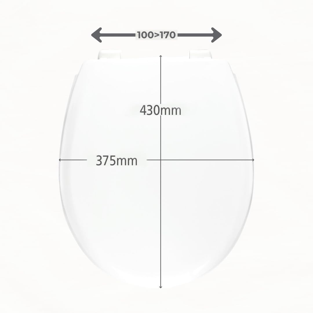 Wirquin Abattant WC Néon blanc thermoplastique forme U
