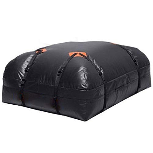 Subobo Autodachtasche - der ultimative Dachgepäckträger für alle Fahrzeug-Dachträger, LKW, Tragetasche, einzigartiges wasserdichtes Design, Schwarz, Schwarz, 111x86x33cm
