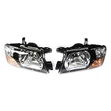 SHATUOA A Pair Headlights Headlamps Lights For 2000-2006 Pajero Montero, Driver Left/Passenger Right Side Headlight Replacement For Pajero Montero 2000-2006 (Left)