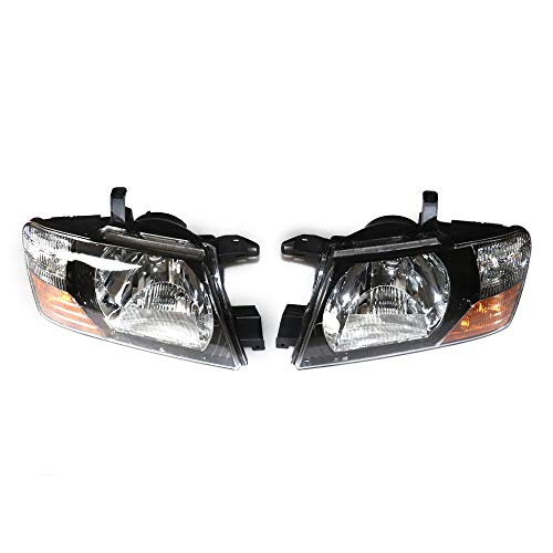 SHATUOA A Pair Headlights Headlamps Lights For 2000-2006 Pajero Montero, Driver Left/Passenger Right Side Headlight Replacement For Pajero Montero 2000-2006 (Left)