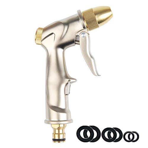 Preisvergleich Produktbild COSORO Gartenschlauchpistole strapazierfähige Zinklegierung Metall Hochdrucksprühpistole, Sprühdüse für Gartenpflanzen, Autowäsche, Haustierreinigung, Gehwegreinigung