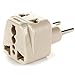 OREI Universal 2 in 1 Plug Adapter Type C for Europe, Turkey and More, CE Certified - RoHS Compliant (WP-C-GN)