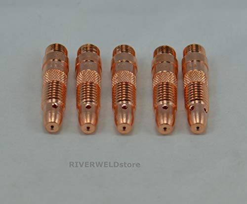 Image of RIVERWELD TIG Collet Bodies 10N30 .040 inch & 1.0mm Orifice 5pcs | for QQ300 PTA DB SR WP 17 18 26 TIG Welding Torch