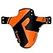 Riesel Design® Mudguard - Schlamm:pe - inkl. Kabelbinder & 2 Sticker für das MTB Schutzblech/Stylisches Fahrrad Schutzblech & modernes Mountainbike Schutzblech für Jede Fahrradgröße - orange