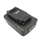 バッテリーコンバータ バッテリー変換アダプター 1つのバッテリーを異なる機種で使えるバッテリー変換コネクター LED残量インジケータ搭載 マキタ用プロからブラックアンドデッカーに変換