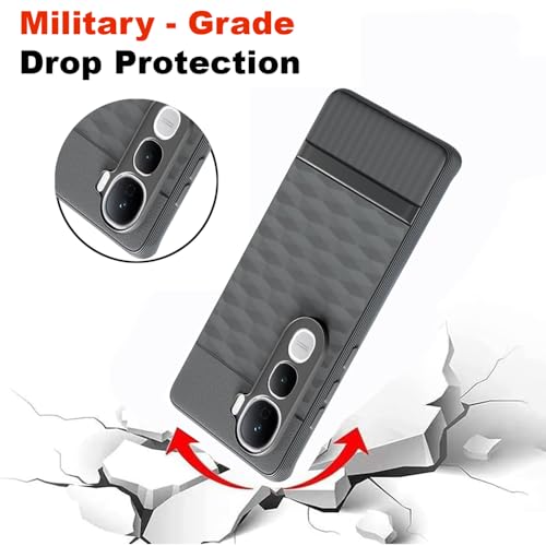 Image of Shockproof Case for Vivo Y400 Pro 5G | Full Camera Protection | TPU Flexible Back Cover for Vivo Y400 Pro 5G (Graphite Grey)