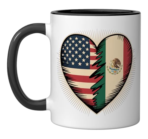 Taza Cerámica 11 onzas Negro/Blanco miniatura 1