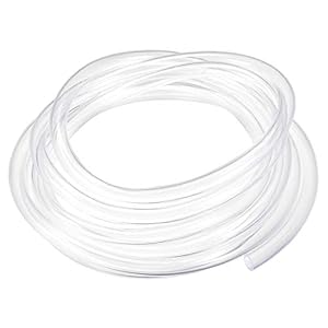 sourcing map PVC Hose Tube, 8mm(0.31″) ID x 10mm(0.39″) OD 3 Meter Clear Vinyl Tubing, Plastic Flexible Water Pipe