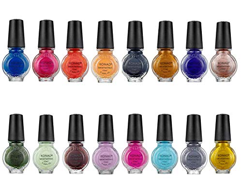 KONAD LOT DE 16 VERNIS DE STAMPING 11 ML