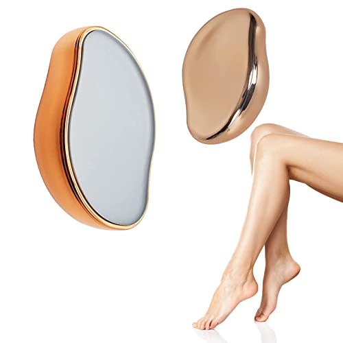 Épilateur d'épilation physique indolore pour femme,Épilateur Cristal Indolore,Gomme à Cheveux en Cristal,Épilateur Dépilation Physique,Portable pour Doutil Dépilation de Corps(Doré) Cover