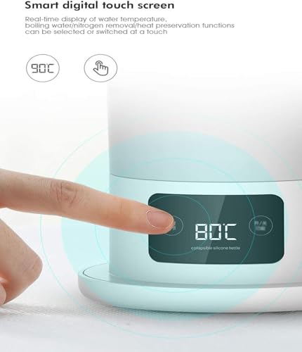 Mini Tetera Eléctrica Plegable 600ml con Control Táctil miniatura 3