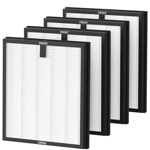 4 Pack HY4866 Replacement Filters for MORENTO HY4866 Air Purifier and YIOU M1 Air Cleaner Purifier, 3-in-1 HEPA Filter (Includes4 Pack Pre-filter) Enhanced Version