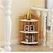 Generic Eckschrank Fernseher Schlafzimmer Badezimmer Eckschrank Eckschrank Dreieck Dreier fächerförmiger fächerförmiger Bodenregal für Küche (Farbe : Natural, Size : 72x29x29cm)