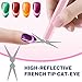2026 Upgrade 3-in-1 Ring-shaped Cat Eye Magnet for Nails Art,3 Creative Patterns for Cat Eye Gel Polish（French, heart, rabbit）, Easy to Use for Beginners & Nail Artists