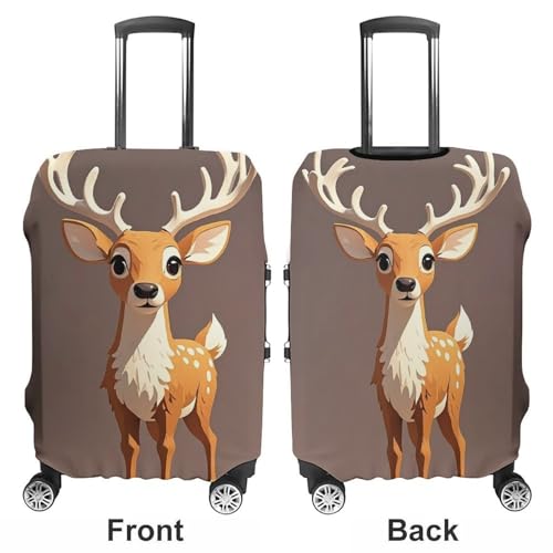 Deer Printed Luggage Cover Protector, Fits 18-32 Inch Luggage3