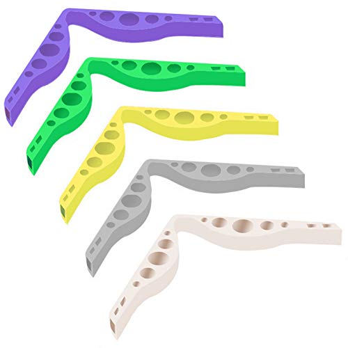 FEDBNET 5 piezas de puente de nariz antivaho, almohadillas reutilizables de silicona para el puente de la nariz, gafas para ojos sin niebla, accesorio de respiración suave