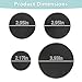 TWZKXC 4 Pcs Gas Stove Burner Cap Set, Metal Cooker Hat Replacement Kit, Compatible With SABAF Stoves, Oven Burner Cover, (Black Flat 3.93
