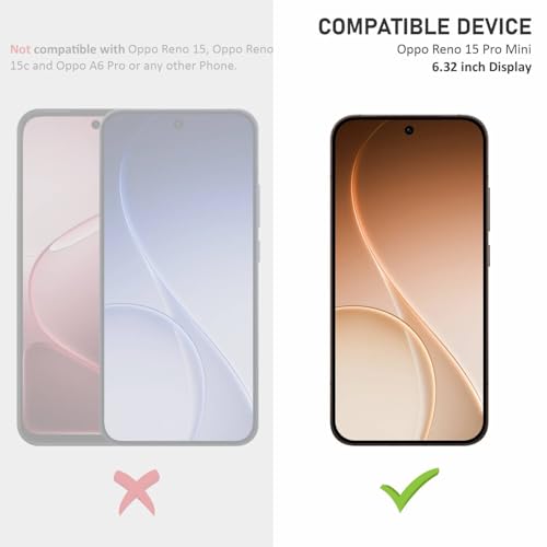 Image of SupCares Tempered Glass for Oppo Reno 15 Pro Mini (6.32 Inch) With Installation Kit | 9H Edge to Edge Screen Protector | Black