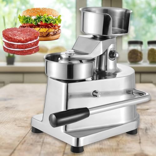 DFEDHF Burger Patty Maker, Hamburger Beef Patty Maker with Patty Papers, Meat Beef Cheese Veggie Burger Maker, 4