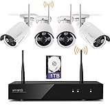 [Audio & Video] xmartO AUTO-PAIR 8CH 960p HD Expandable Wireless Surveillance Camera System with 4x 960p HD Outdoor Wireless Cameras and 1TB Hard Drive, Dream Liner WiFi Relay, NVR Built-in Router