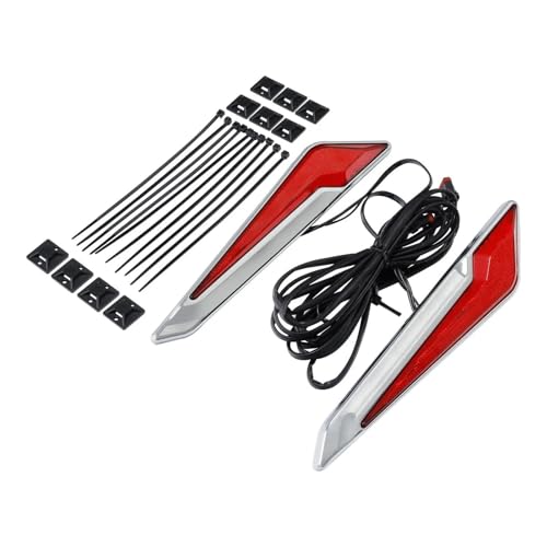 ZSHYTWE Faros Delanteros Moto Luces LED Montaje Horquilla Freno Delantero Motocicleta para Goldwing 1800 para GL1800 2018-2023 Faro Conjunto Faro(Red len)