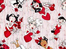 Amazon | Loralie Designs Lady in Red 廃版柄 45cmx110cm