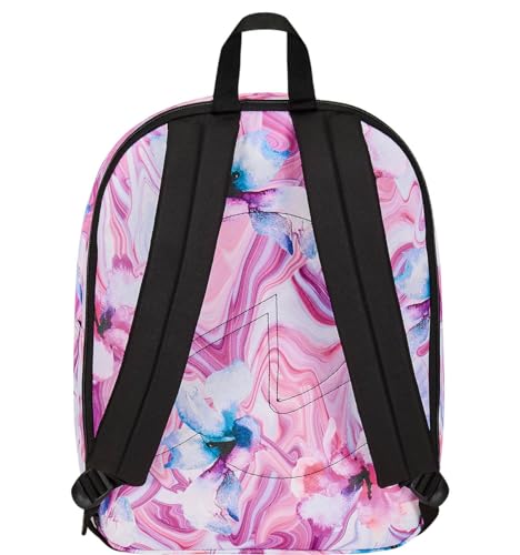 Mochila escolar rosa y morado Invicta ideal para instituto con bolsillo para botella de agua 4