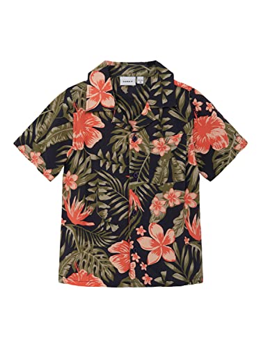 Chemise garçon Name It Nmmferane chemisette été coton col classique