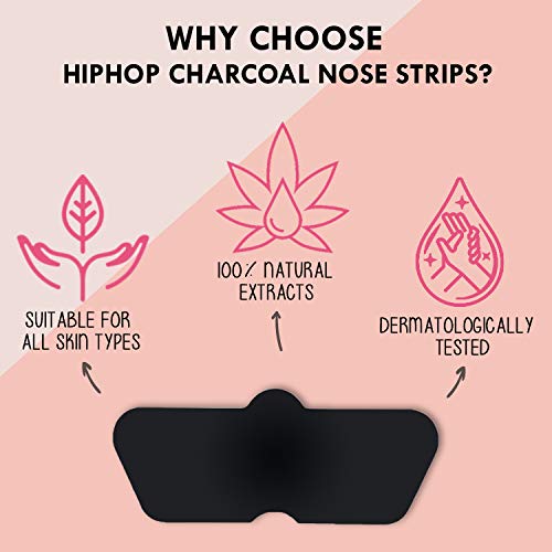 HipHop Skincare Cleansing Charcoal Nose Strips for Women - Blackhead Remover & Pore Cleanser (3 Strips) - Image 4