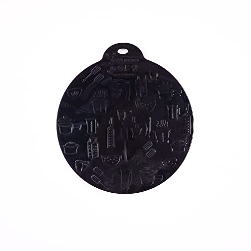 Conjunto de Almofada de Silicone para Fogão de Indução Vem 21,5cm 2 Peças Preto