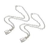 Escena aplicable: el collar de cadena con candado es adecuado para muchas ocasiones, como fiestas, bodas, ceremonias, graduaciones, citas y ropa profesional.