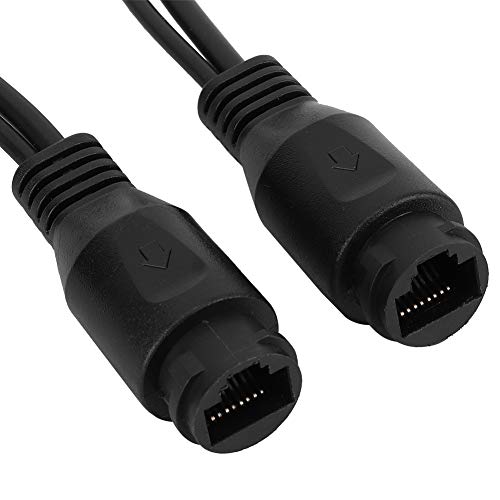 Adaptador PoE pasivo de 12 V, cable divisor e inyector Power over Ethernet para cámaras de vigilancia (negro) miniatura 5